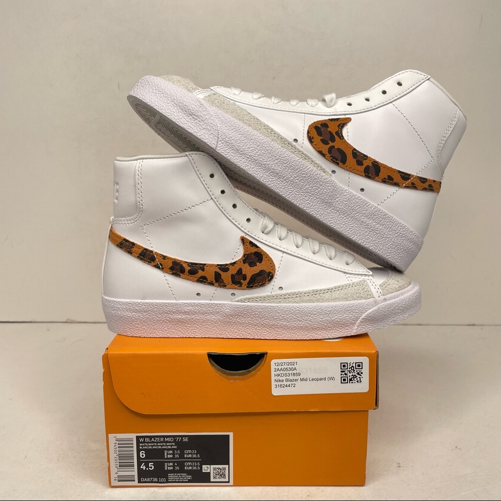 Nike Blazer Mid 77’ WMNS SE “Leopard” NEW - Picture 1 of 4